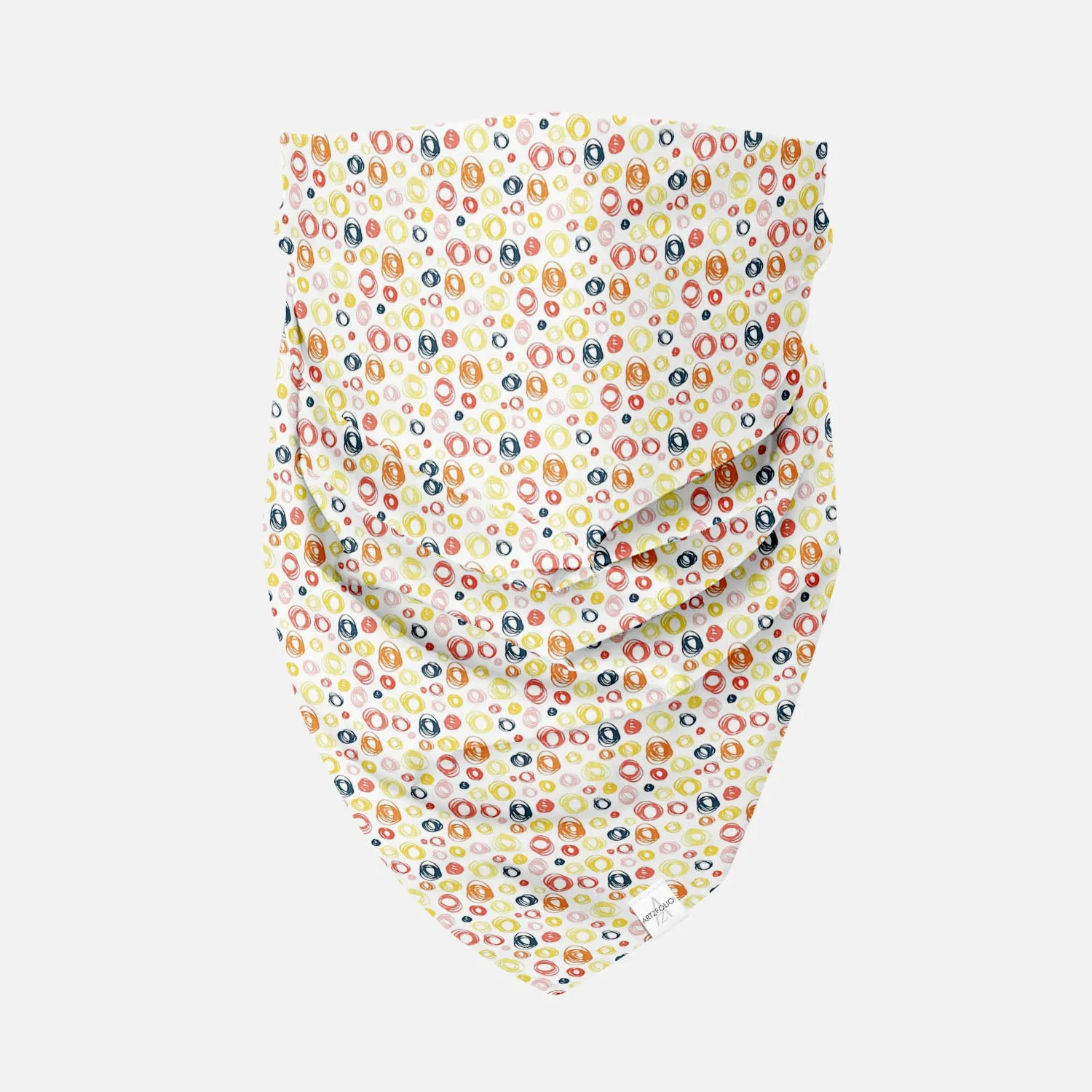 Abstract Doodle Printed Bandana | Headband Headwear Wristband Balaclava | Unisex | Soft Poly Fabric