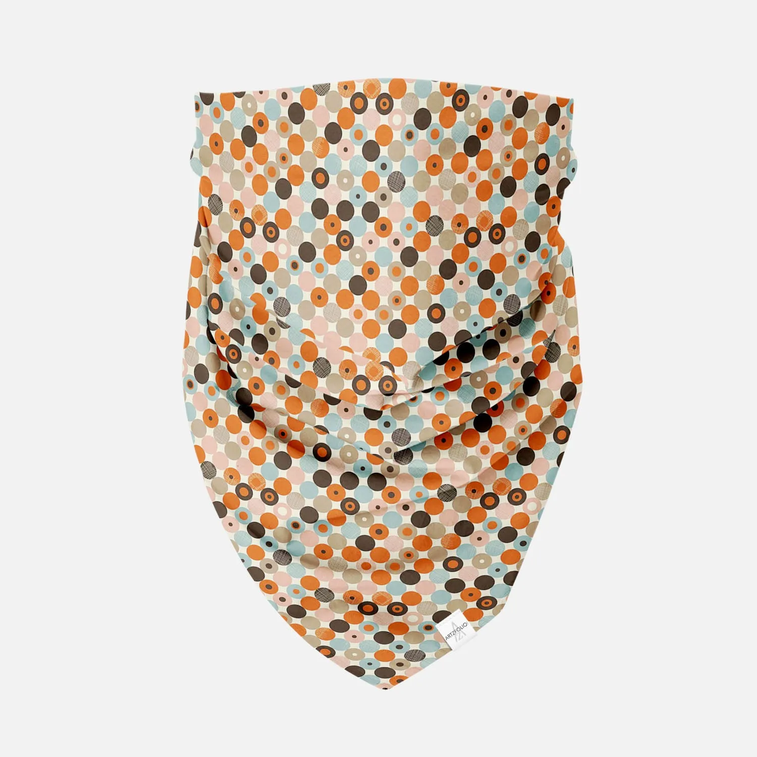 Abstract Retro Printed Bandana | Headband Headwear Wristband Balaclava | Unisex | Soft Poly Fabric