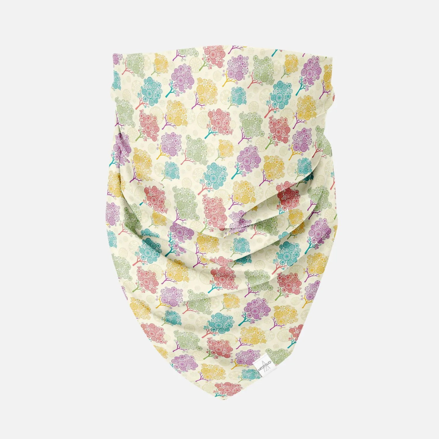 Abstract Trees Printed Bandana | Headband Headwear Wristband Balaclava | Unisex | Soft Poly Fabric