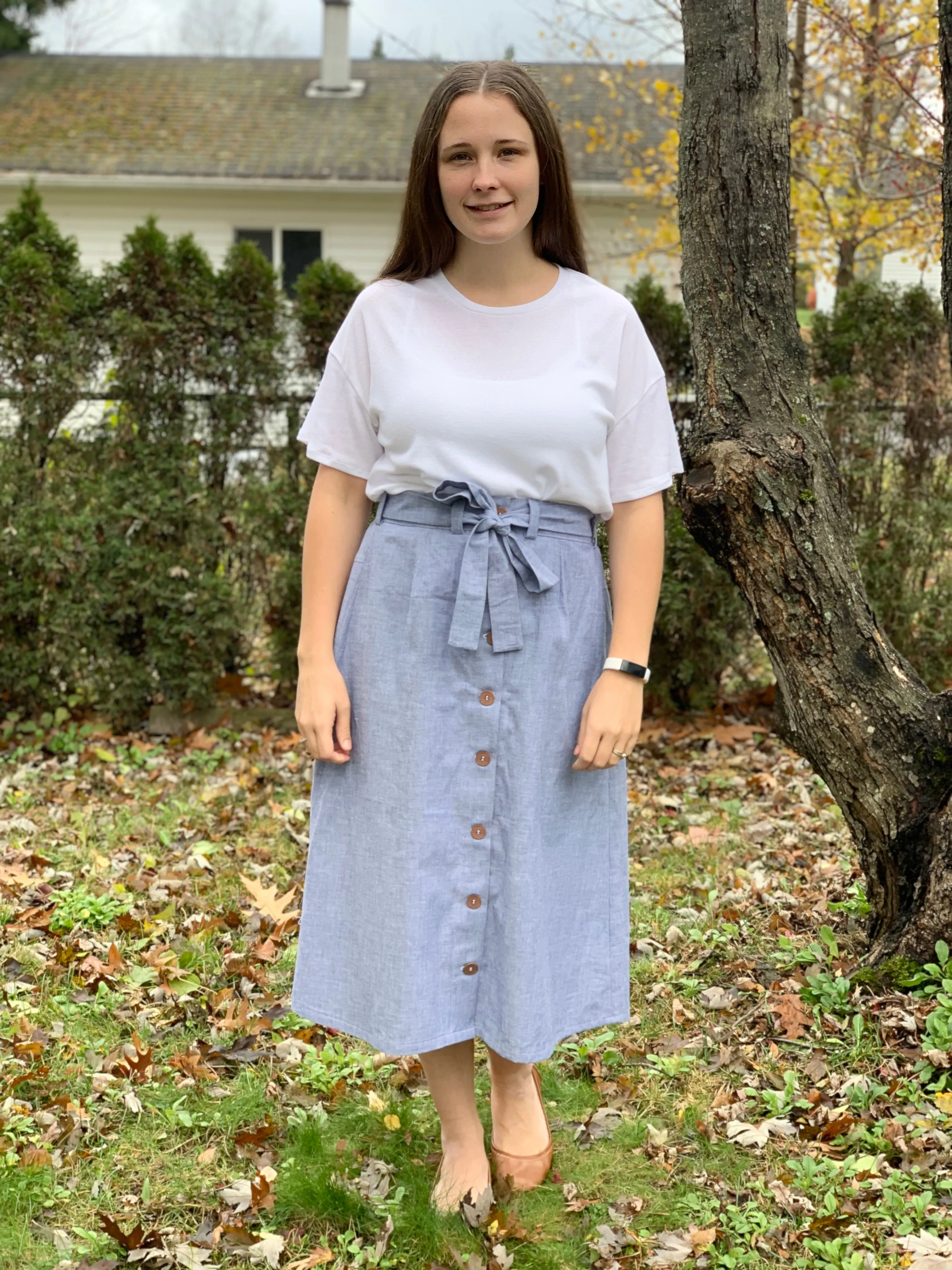 Adult Button A-line Skirt Pattern