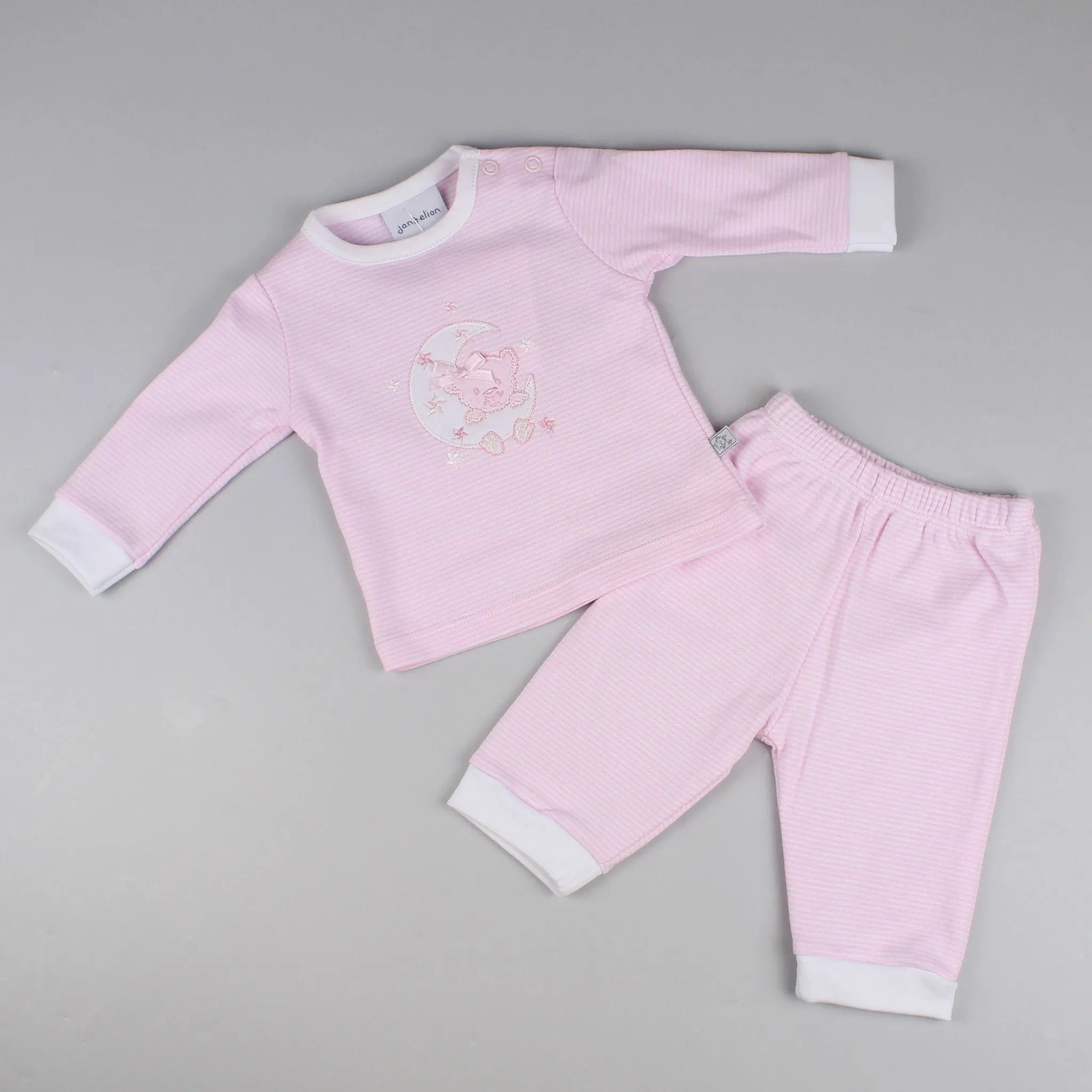 Baby Girl Pyjamas - Pink Top and Trousers