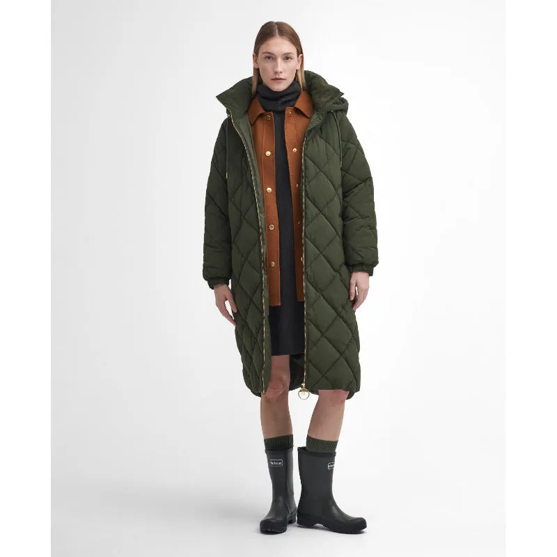 Barbour Kirkton Ladies Puffer Jacket - Olive/Ancient