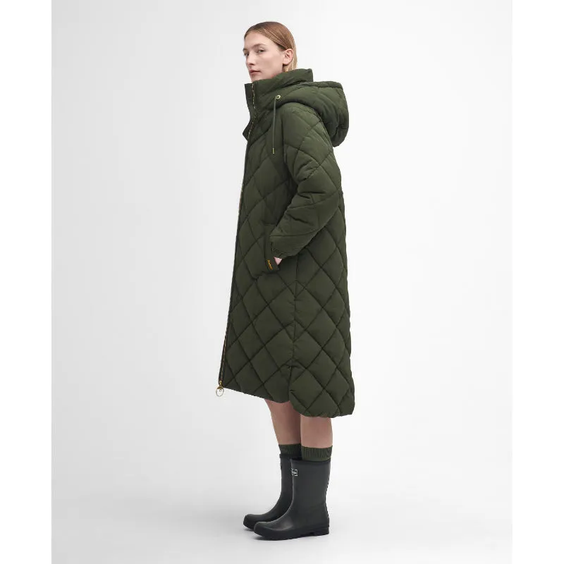 Barbour Kirkton Ladies Puffer Jacket - Olive/Ancient