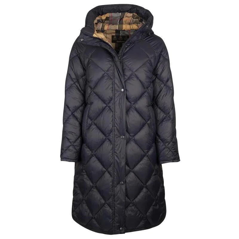 Barbour Sandyford Ladies Quilted Coat - Dark Navy/Dress