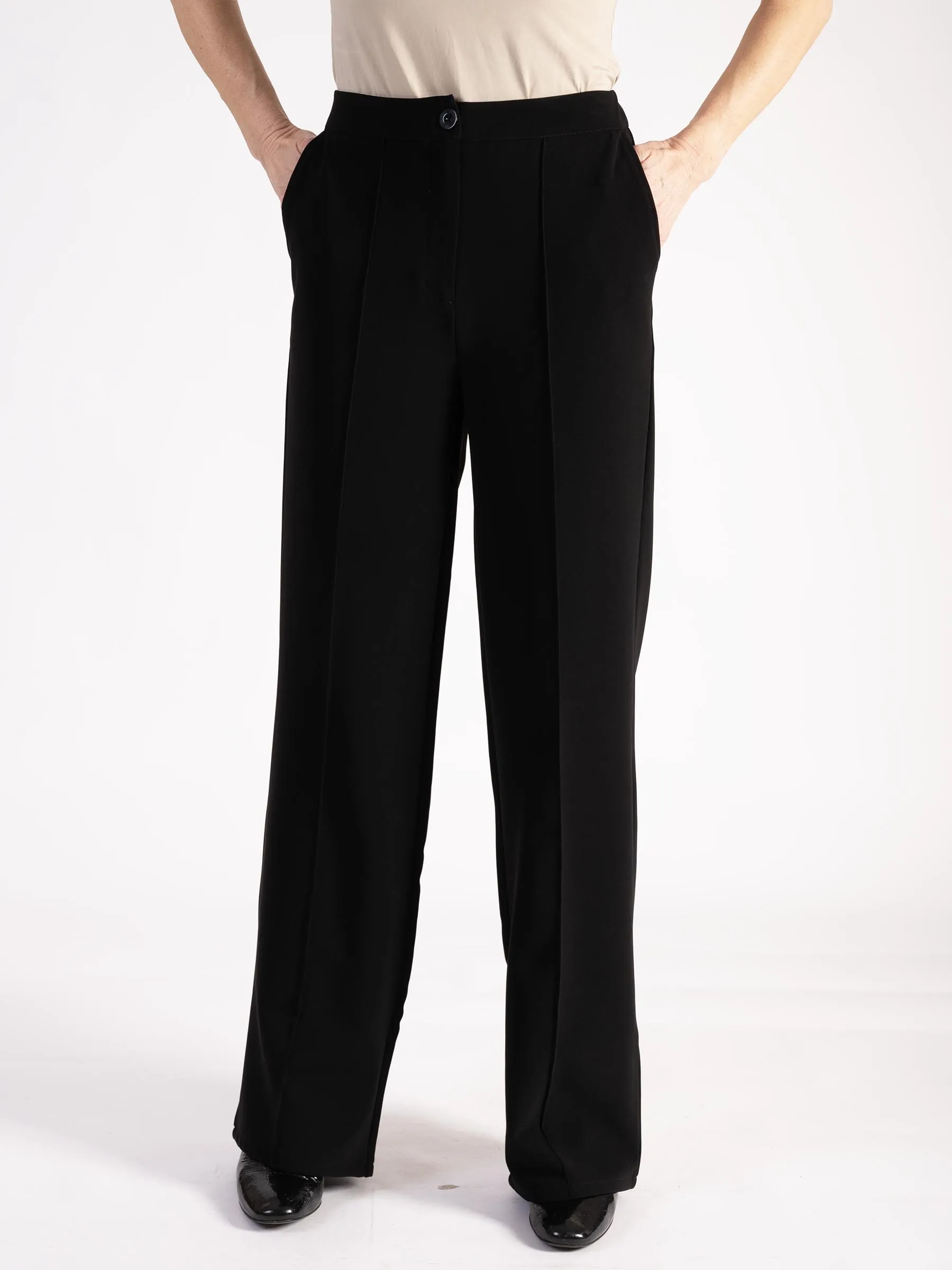 Black Ponte Roma Trousers