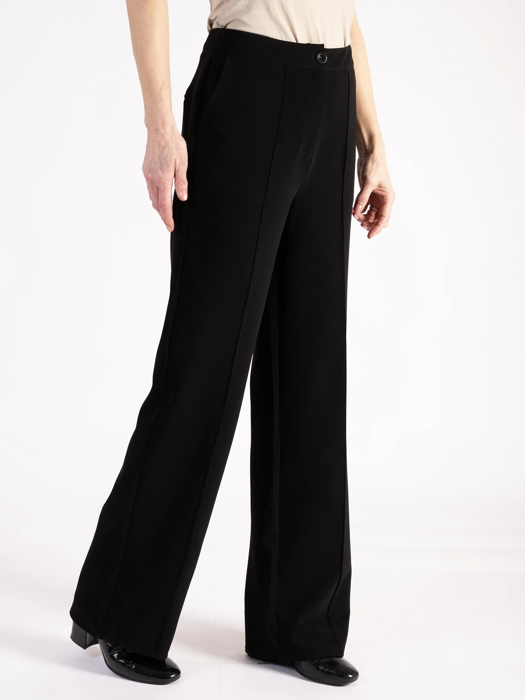 Black Ponte Roma Trousers