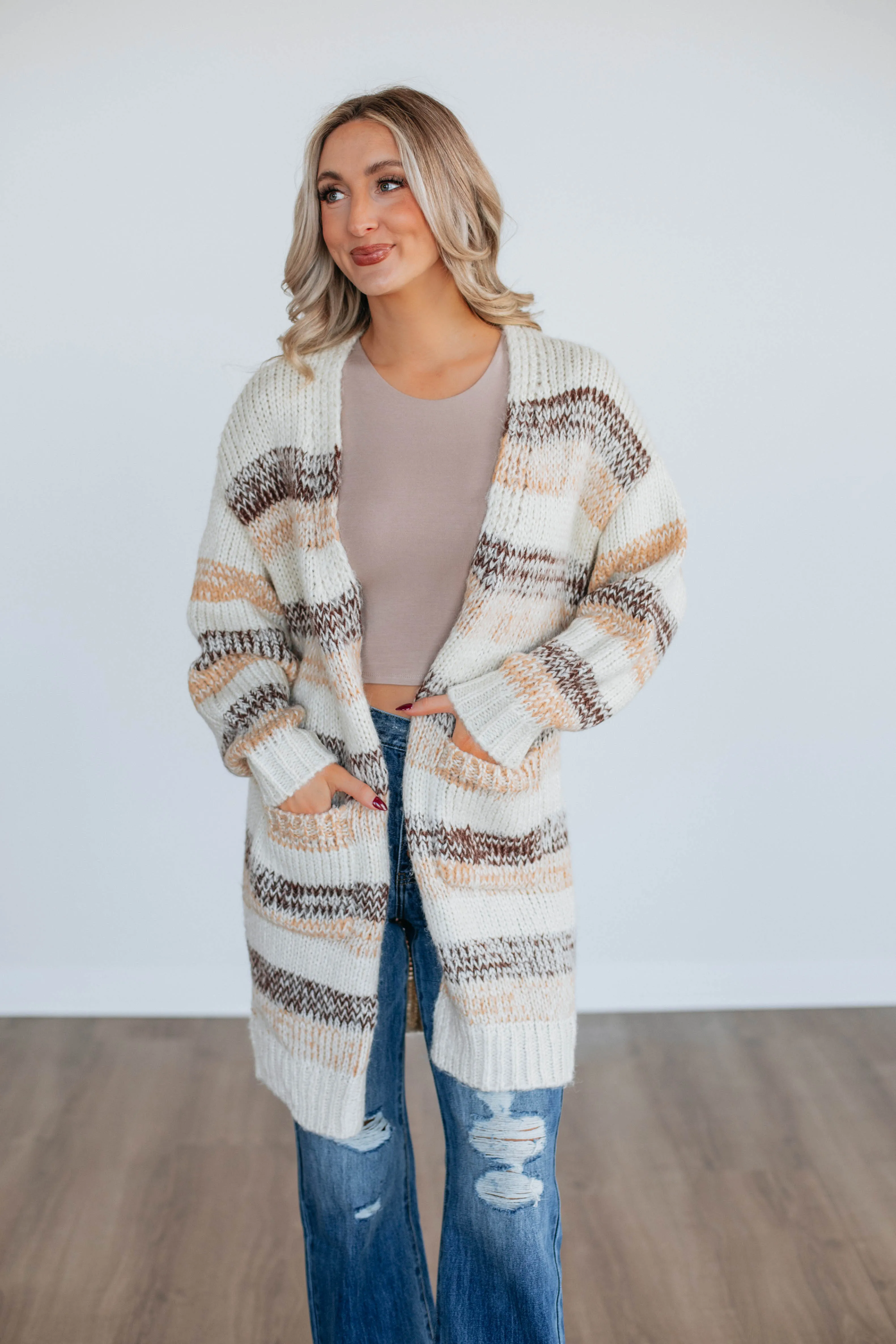 Carissa Striped Cardigan