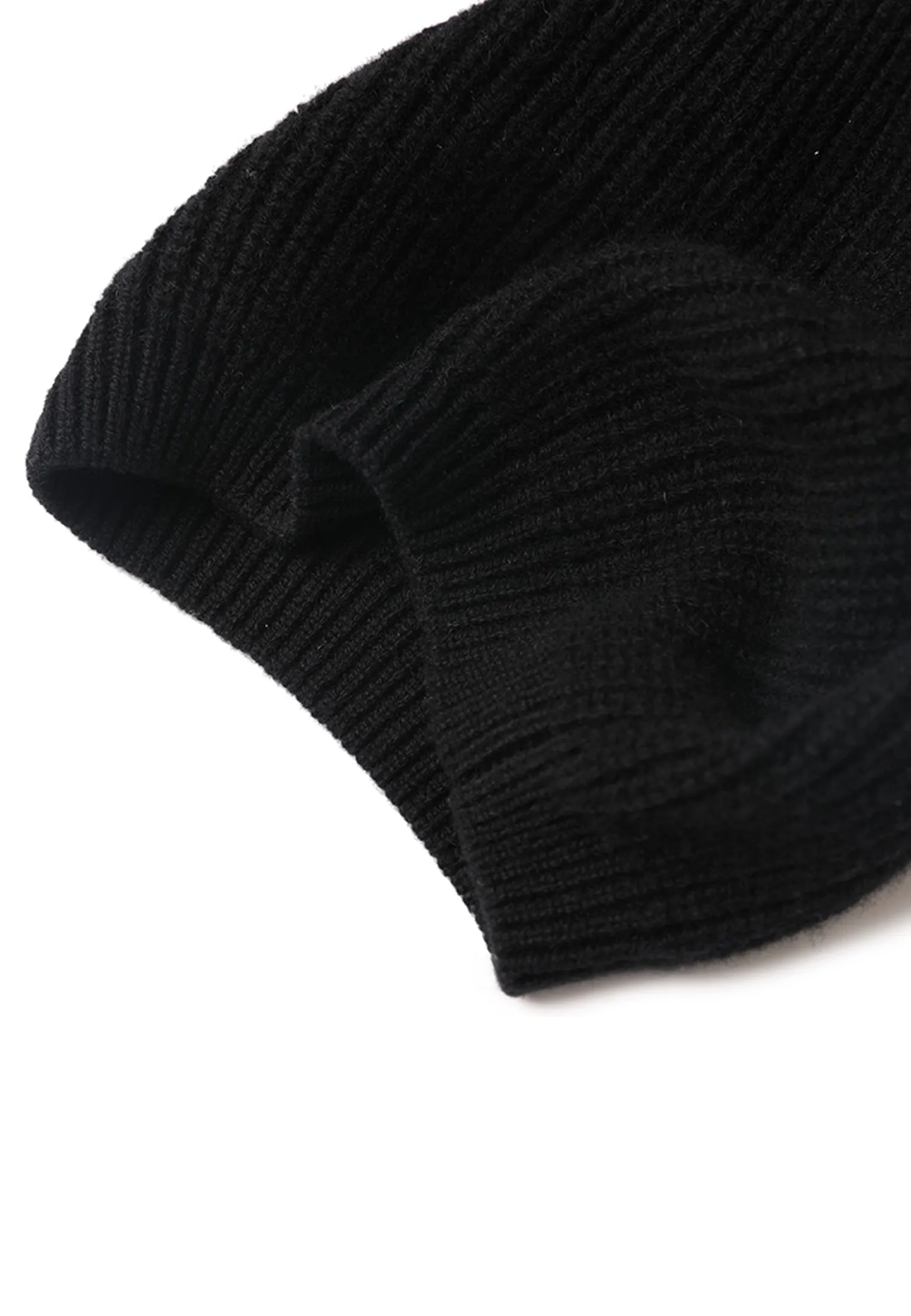 Cashmere Beret with Fur Pom Beret