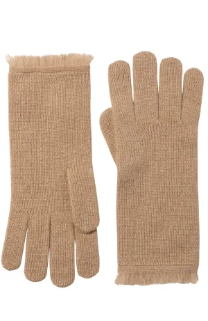 CASHMERE GLOVES WITH FRINGE