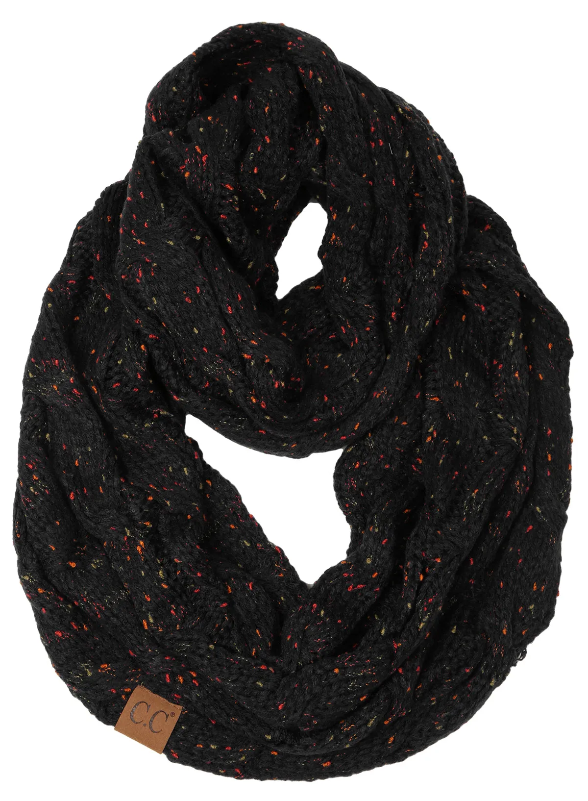 C.C Exclusives Infinity Scarf - Confetti Black