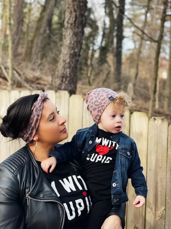 Clay/Black Cheetah Print | Cozy Sweater Knit Beanie