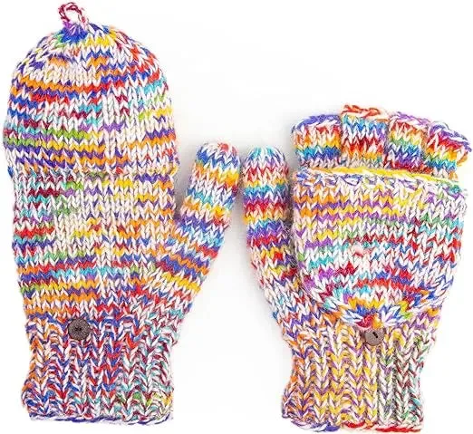 Convertible Fingerless Gloves for Winter