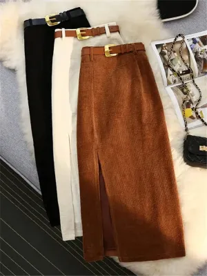 Corduroy Women Skirt