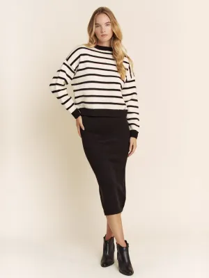 Cozy Chic Sweater Pencil Skirt