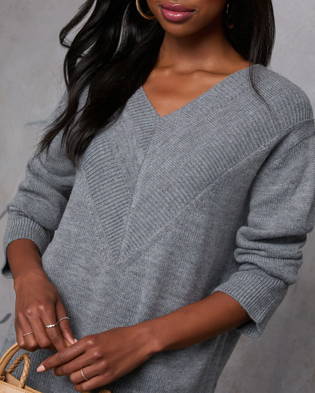 Crisp Morning V Neck Sweater