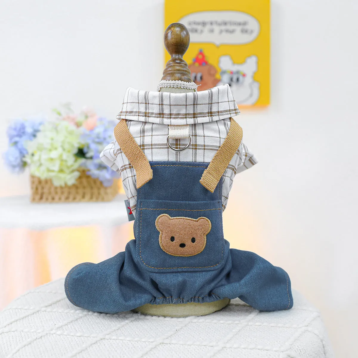 Dog Clothes | Autumn and Winter Corduroy Good Friends Overalls | Pet Clothing Collection