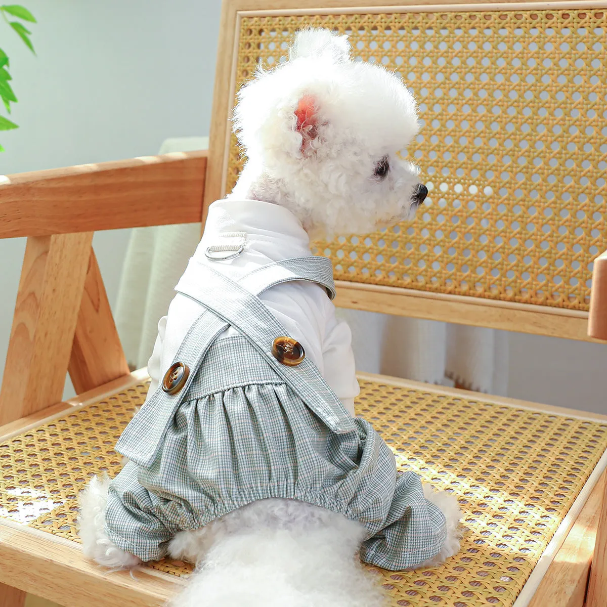 Dog Clothes | Autumn and Winter Corduroy Good Friends Overalls | Pet Clothing Collection