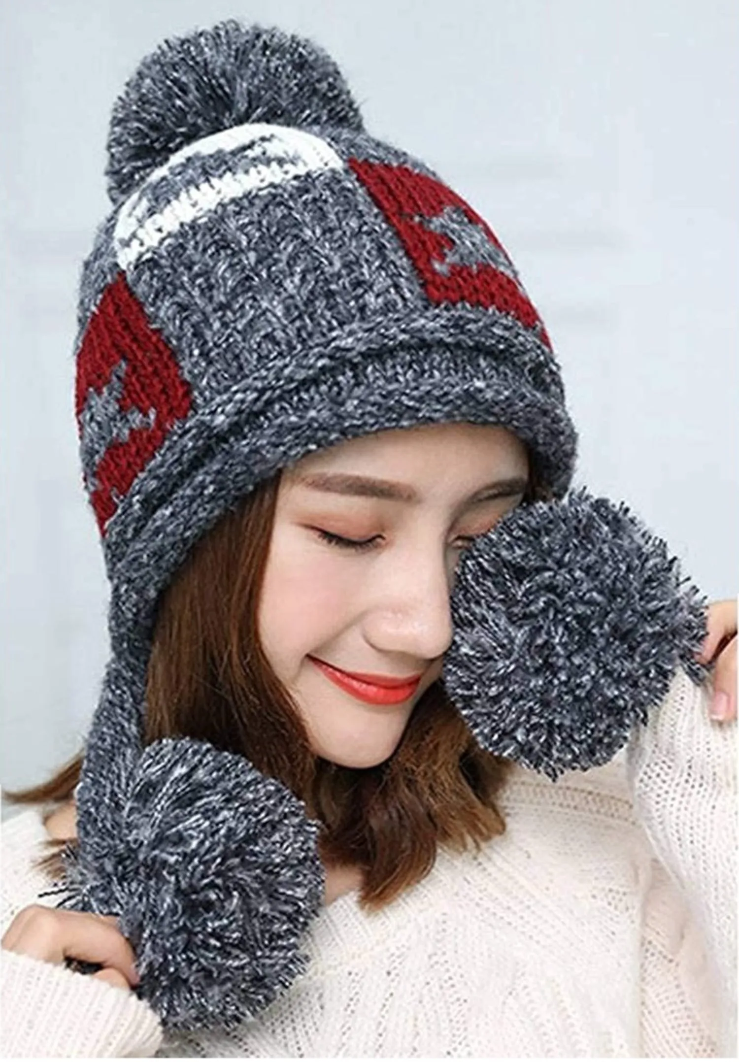 Earflap Knitted Beanies