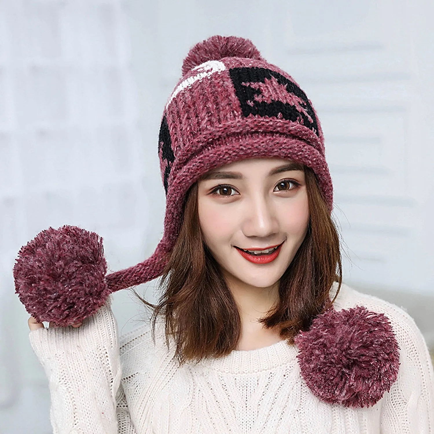 Earflap Knitted Beanies