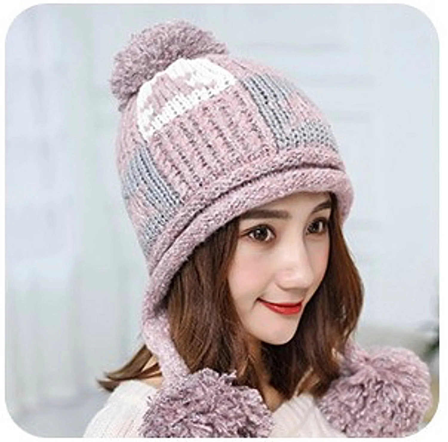 Earflap Knitted Beanies