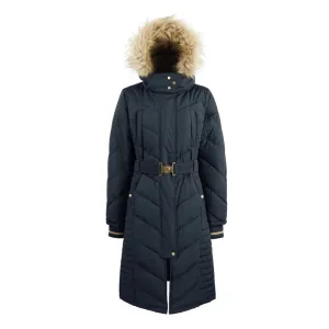 Fairfax & Favor Charlotte Padded Ladies Longline Coat - Navy Blue