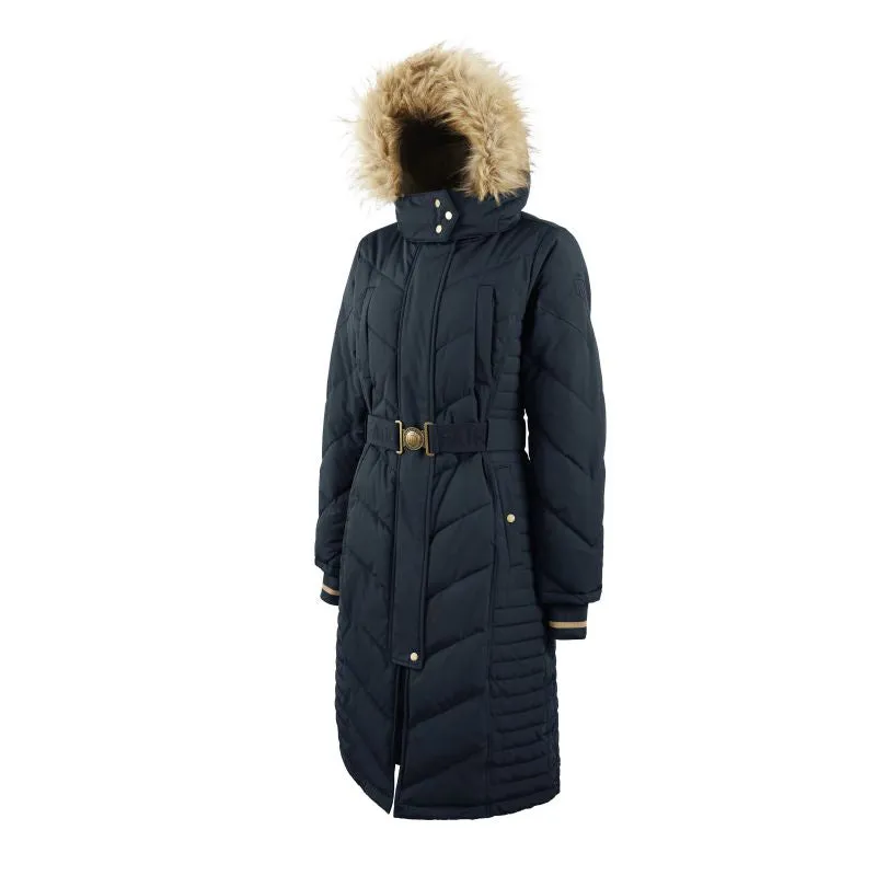 Fairfax & Favor Charlotte Padded Ladies Longline Coat - Navy Blue