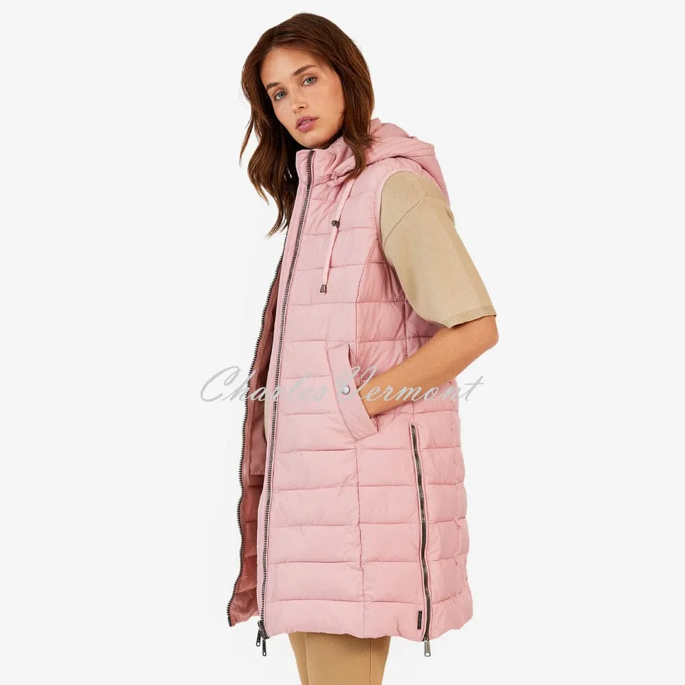 Frandsen Padded Longline Gilet - Style 833-321-42 (Blossom Pink)