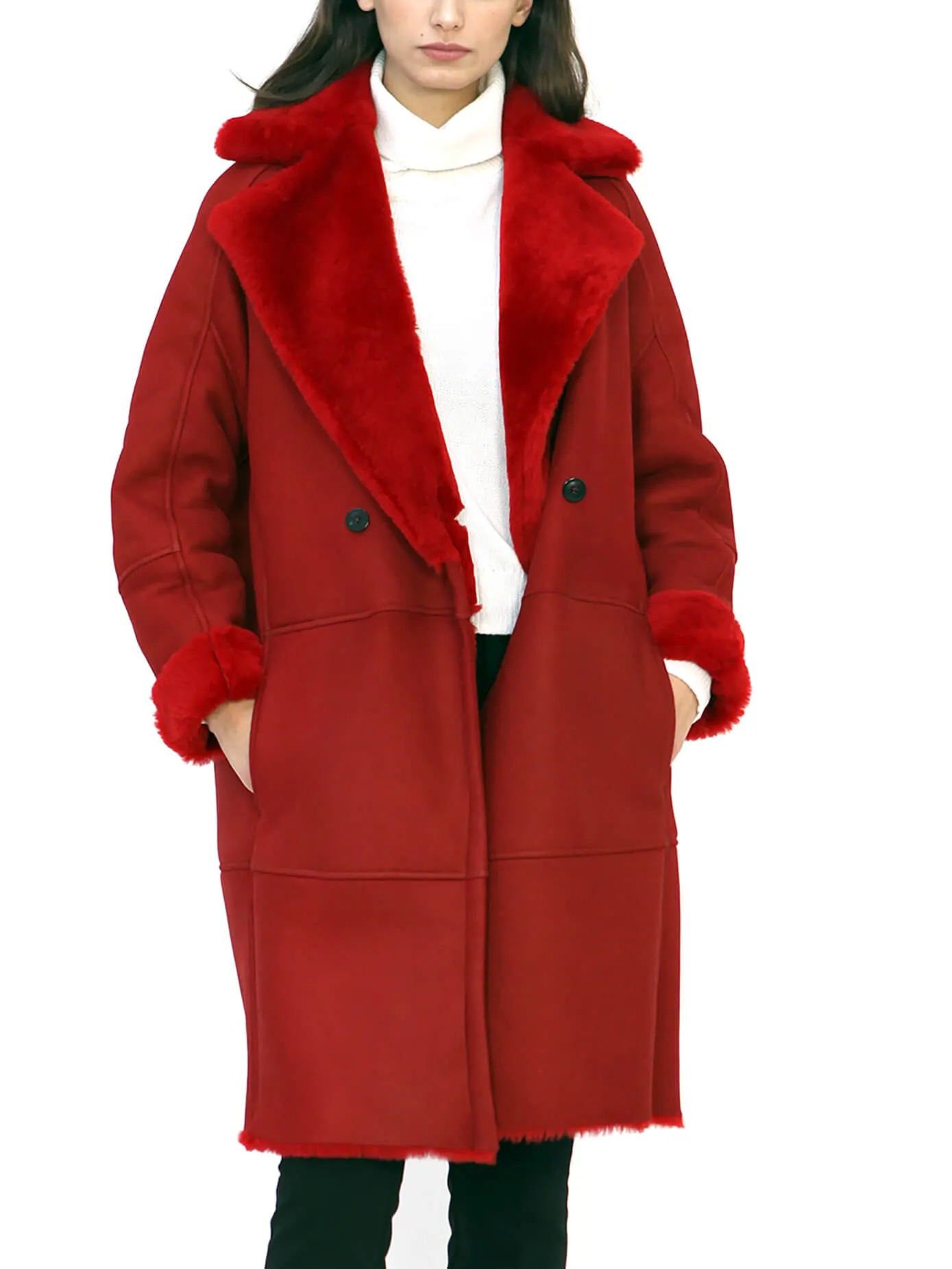 Gaia Italian Merino Shearling Sheepskin Coat