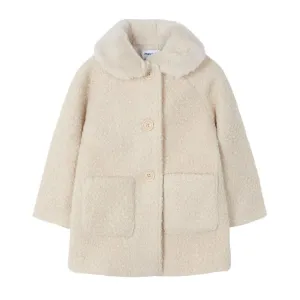 Girls Almond Shearling coat