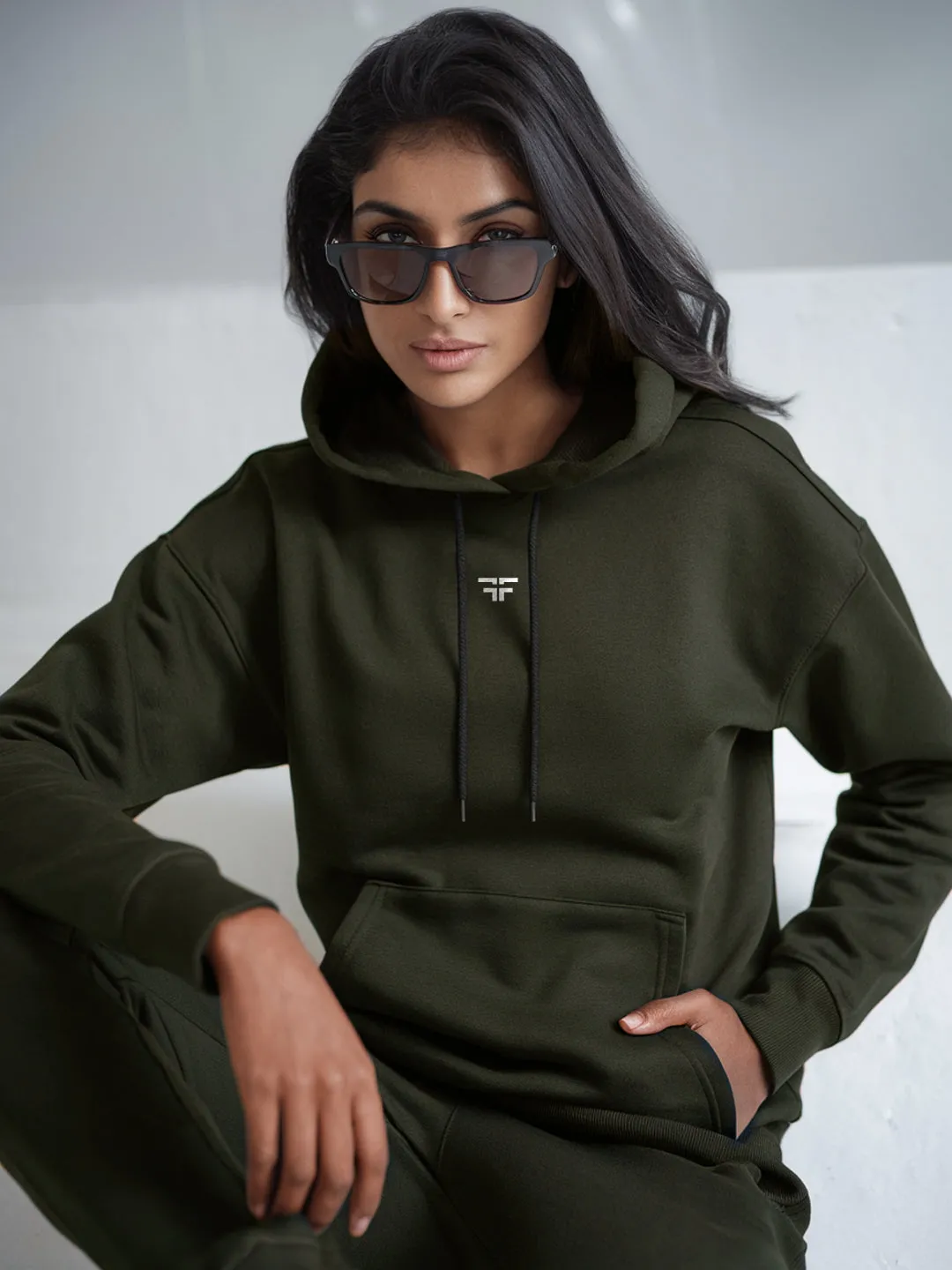 Green Thermal Co-ord Set (Hoodie and Jogger Combo)