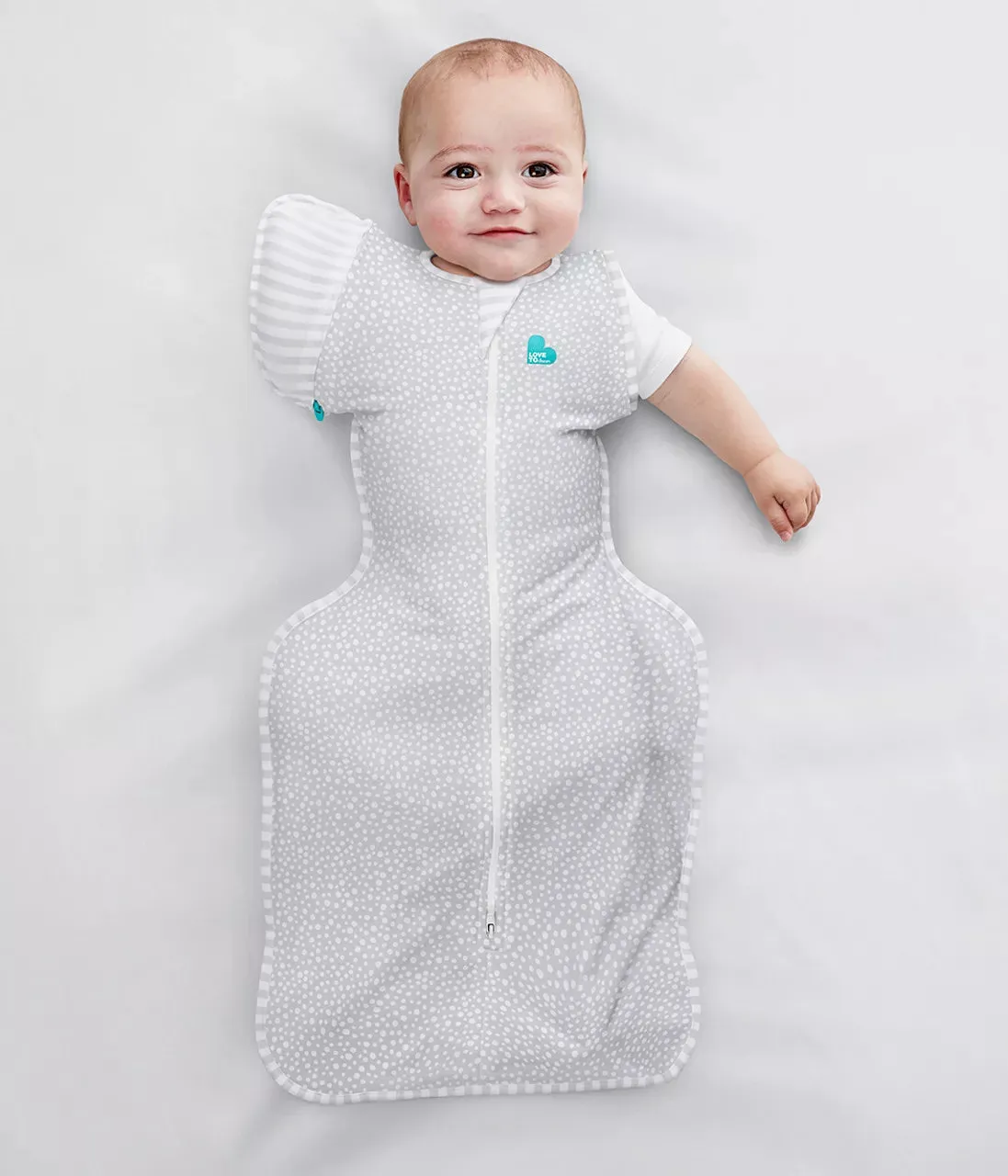 Love To Dream Swaddle Up™ Transition Bag Bamboo 1.0 TOG Grey Dot