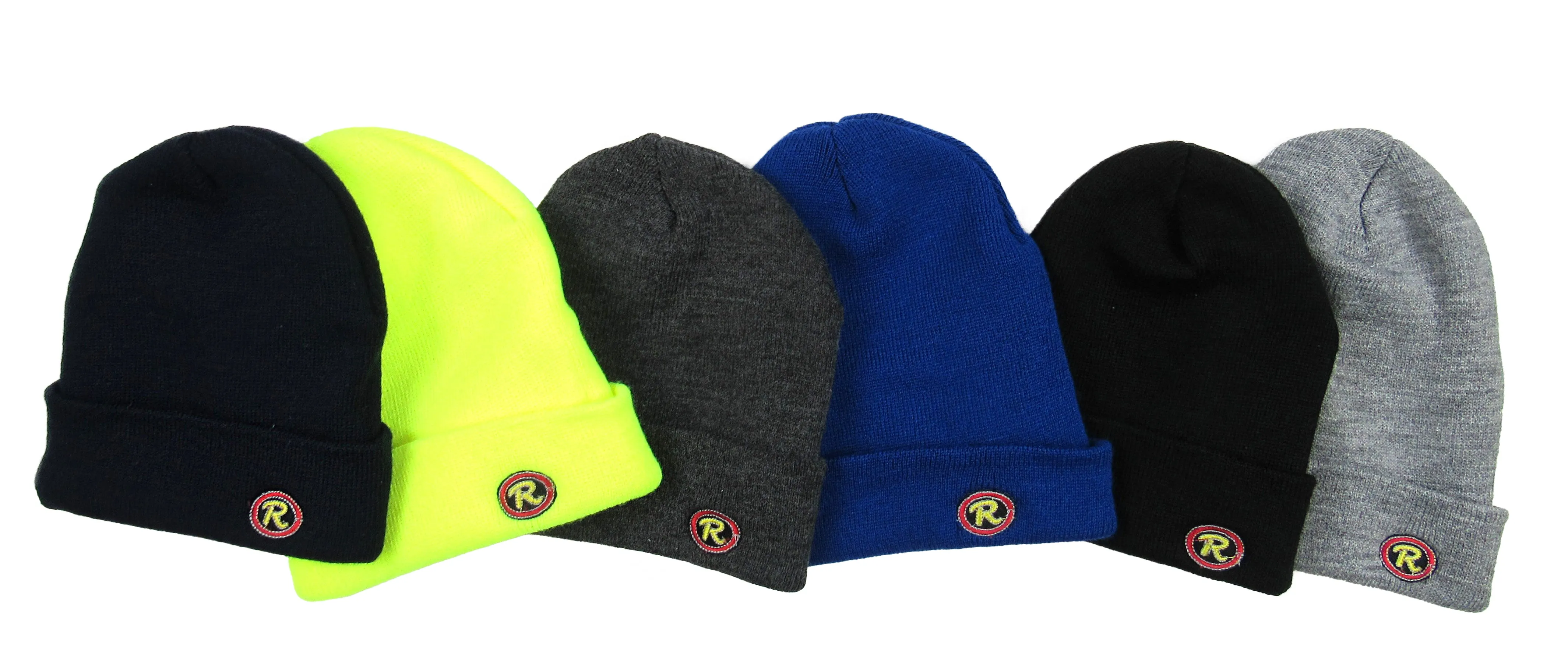 Made In USA Beanies - 100% Acrylic - Adjustable Cuff