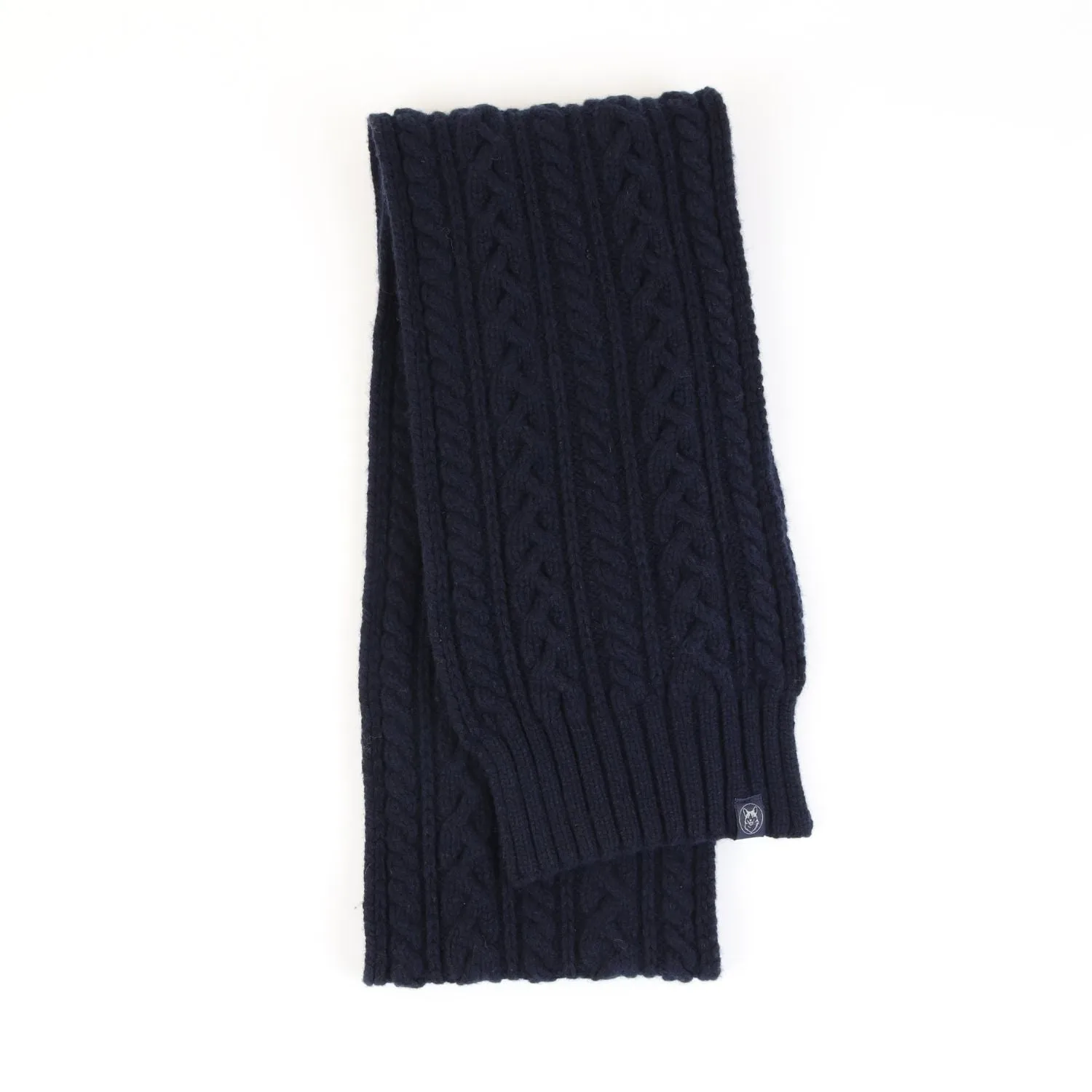 Men's Cable Knit Cashmere & Wool Scarf