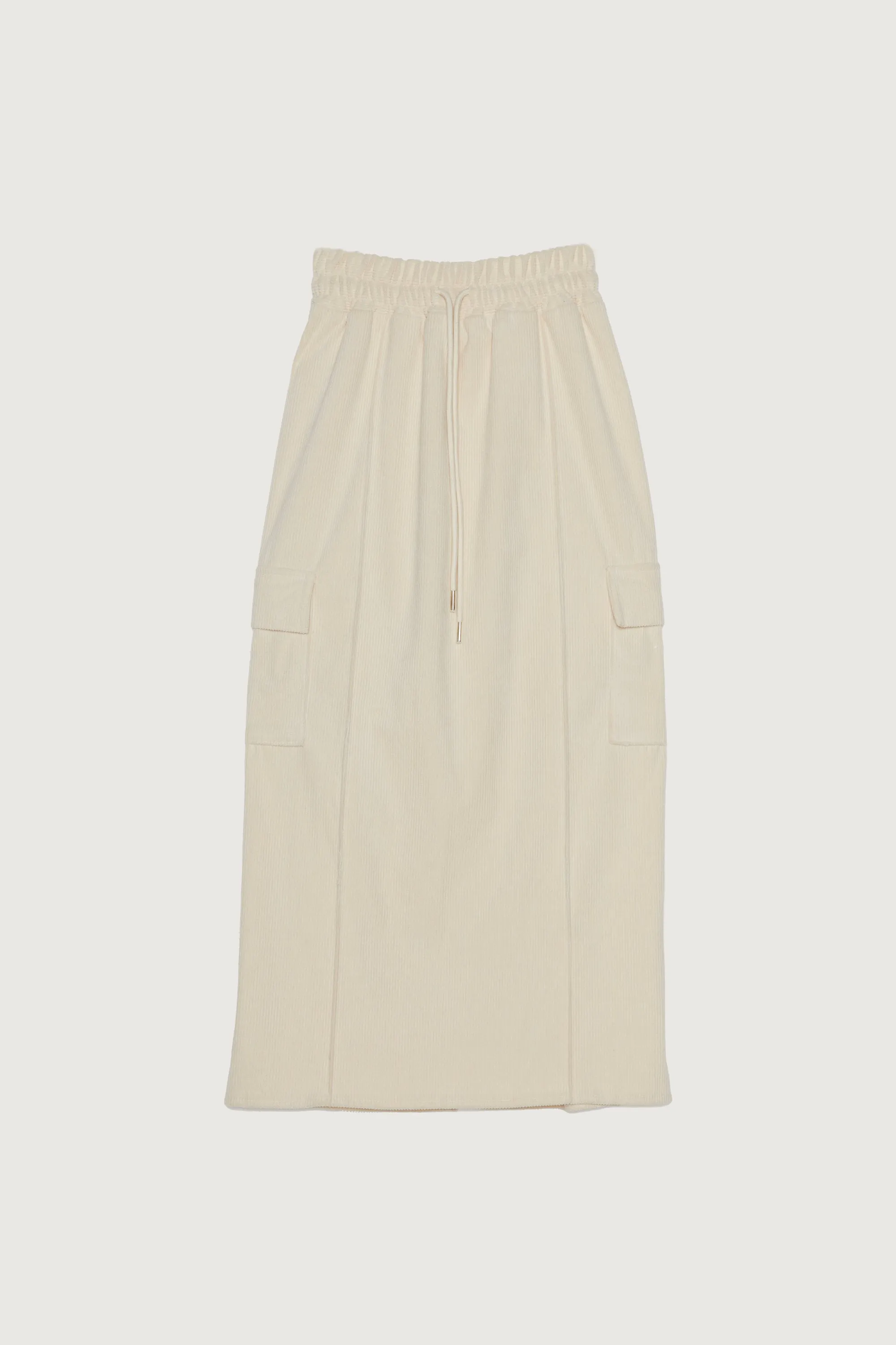 MIDI CORDUROY CARGO SKIRT