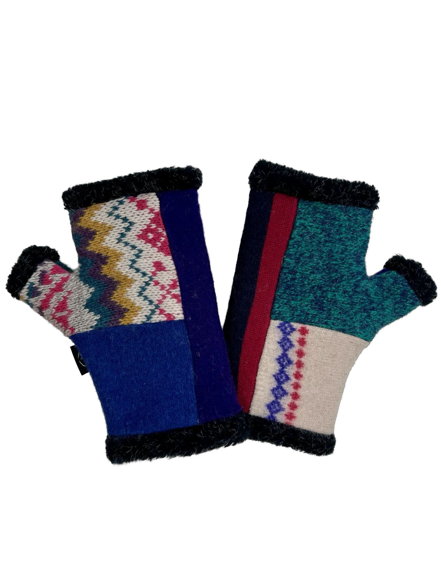 One of a Kind Arctic Fingerless Gloves 345