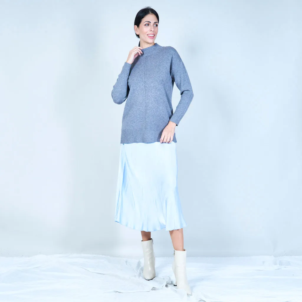 Oversized high-neck sweater wholesale