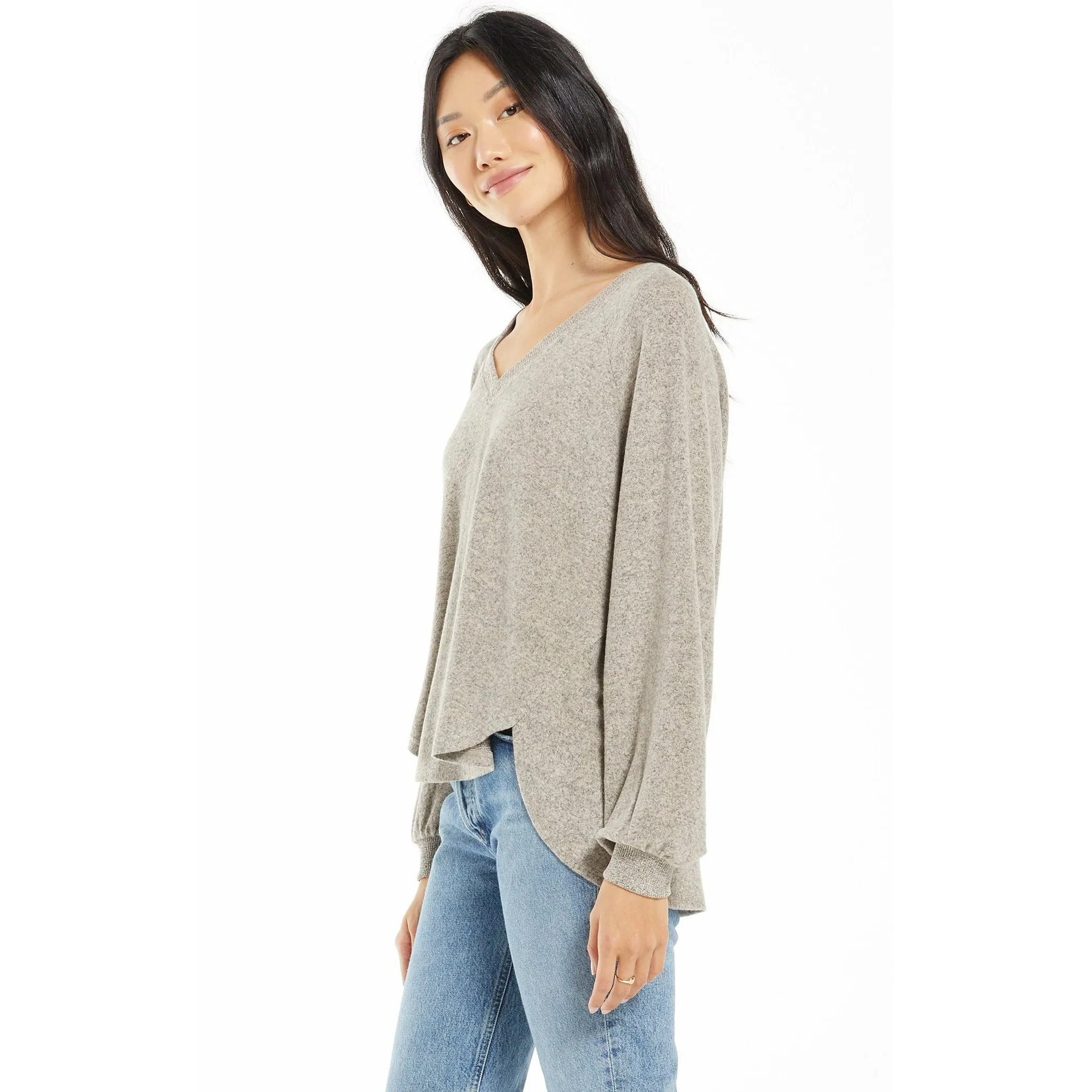 Plira Marled V-Neck Pullover