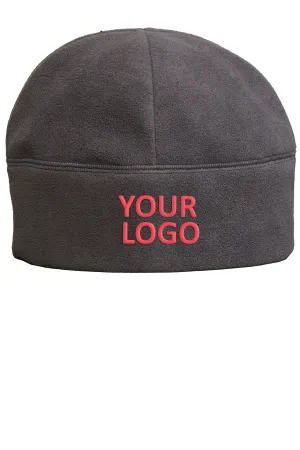 Port Authority Fleece Branded Beanies, Charcoal