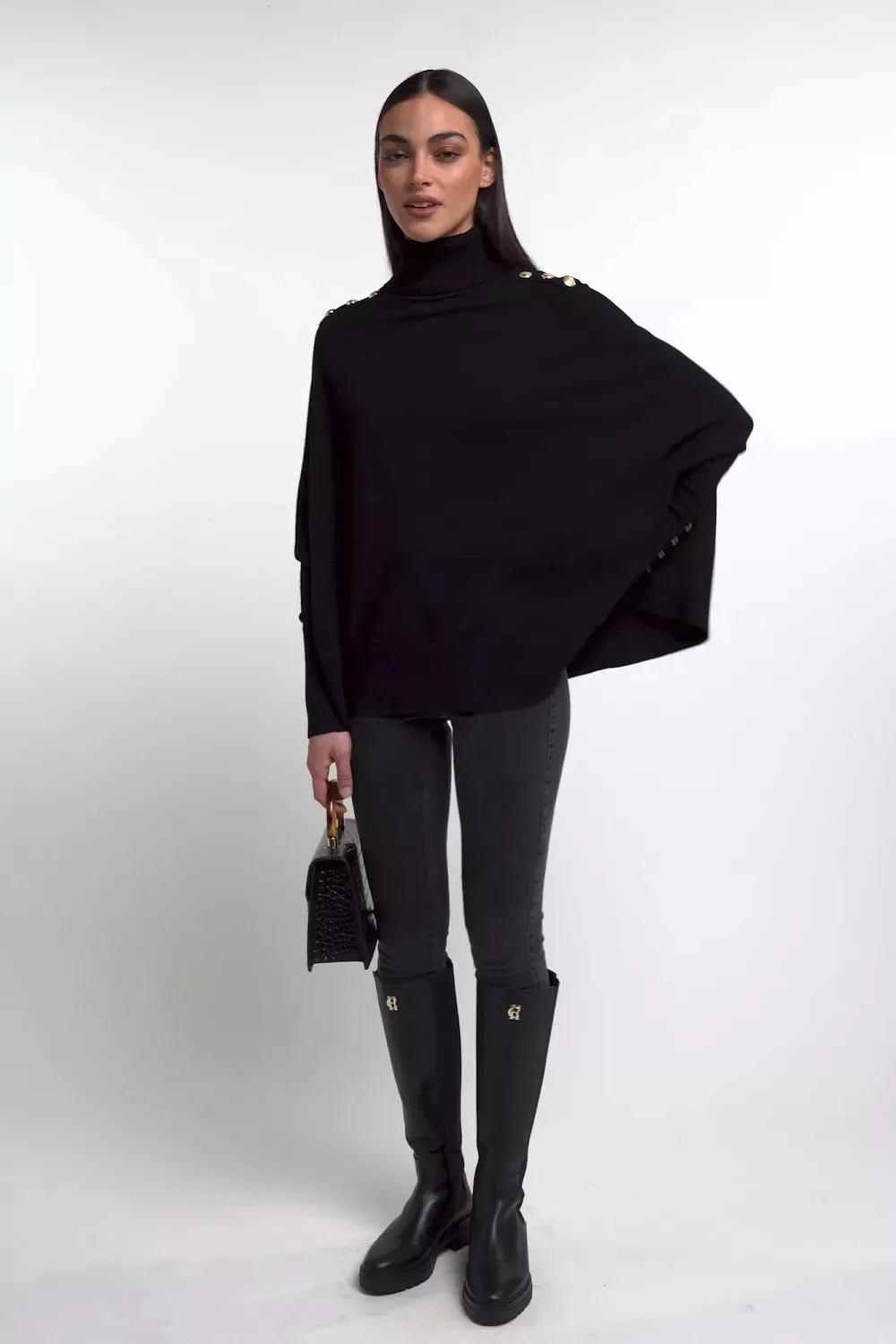 Queensbury Cape Knit (Black)