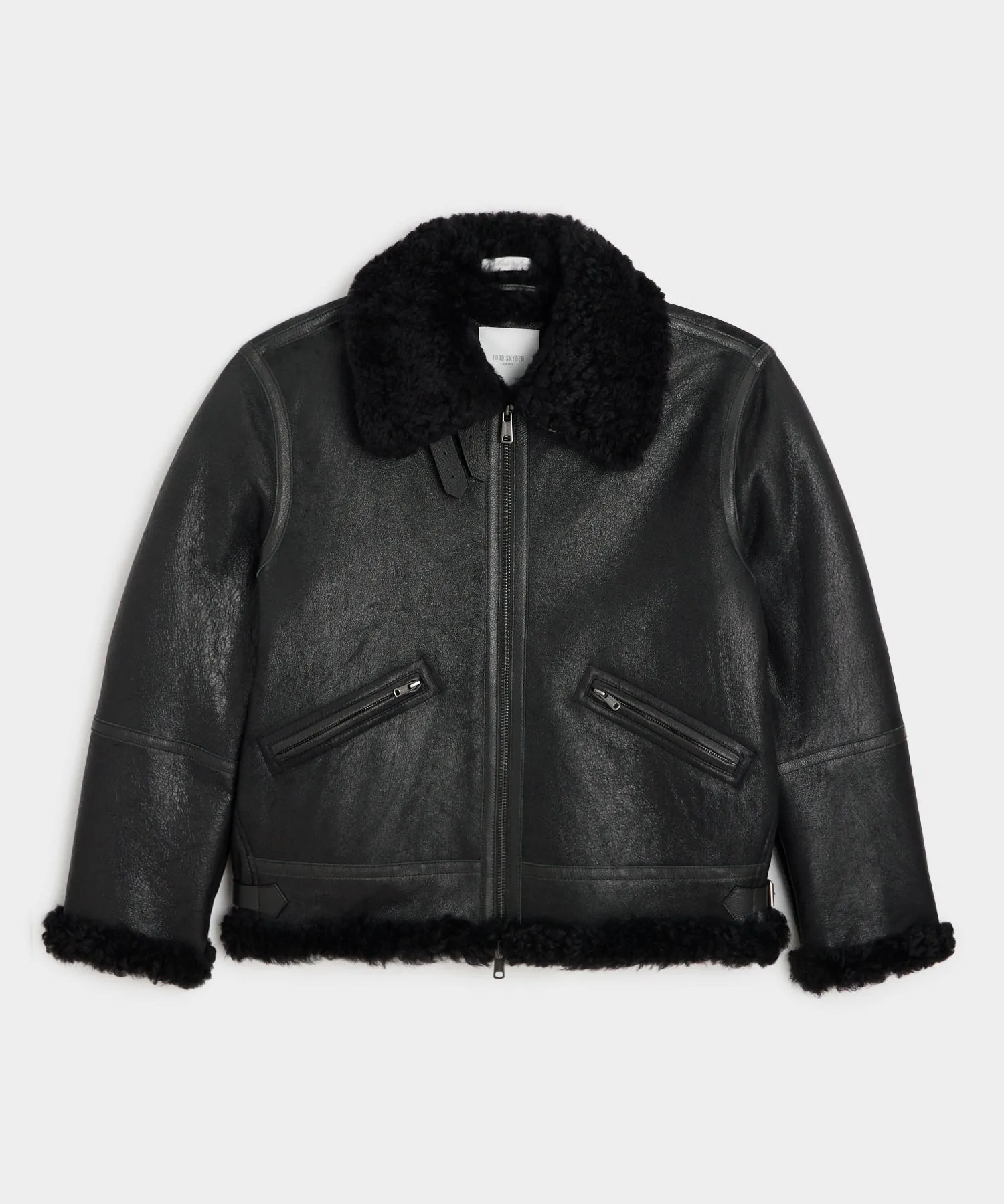 Shearling Aviator in Black