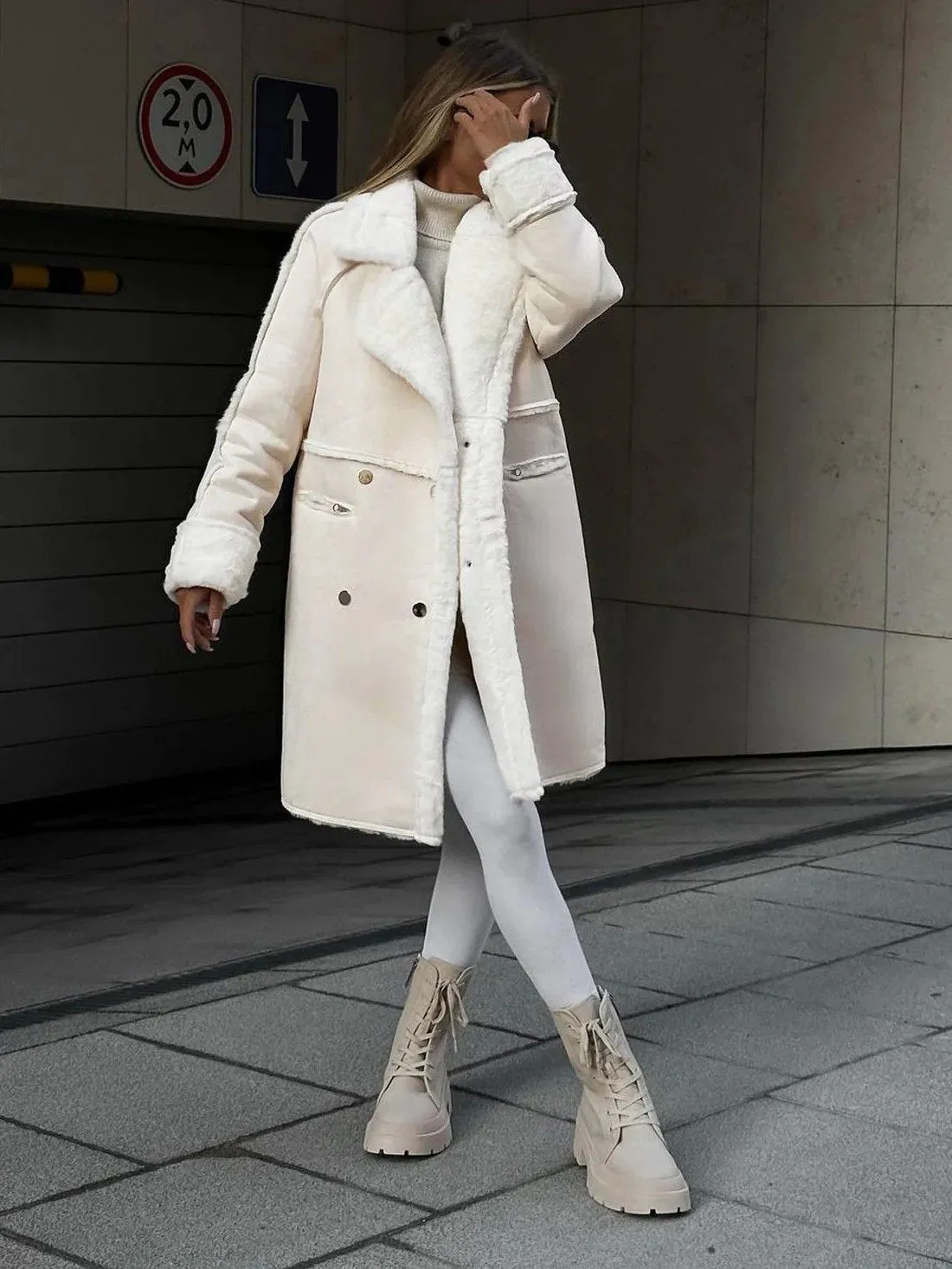 Shearling-Lined Coat