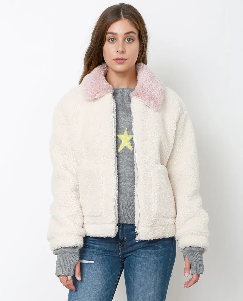 Snowbird Jacket - Ivory/Pink