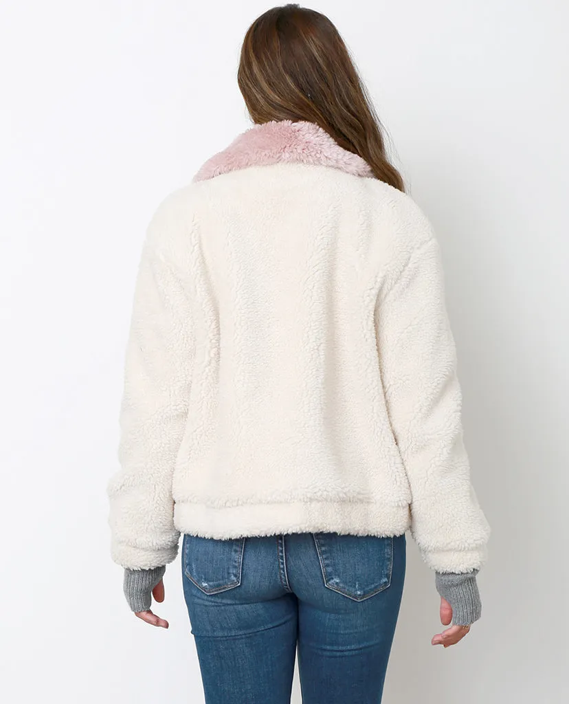 Snowbird Jacket - Ivory/Pink