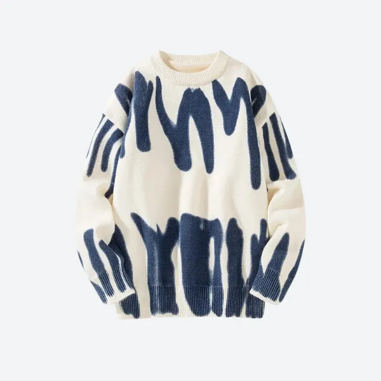 Spray Paint Soft Touch Knitted Sweater