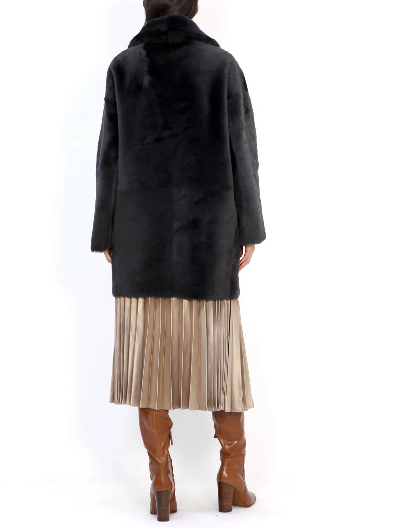 Virginia Reversible Italian Merino Shearling Sheepskin Coat