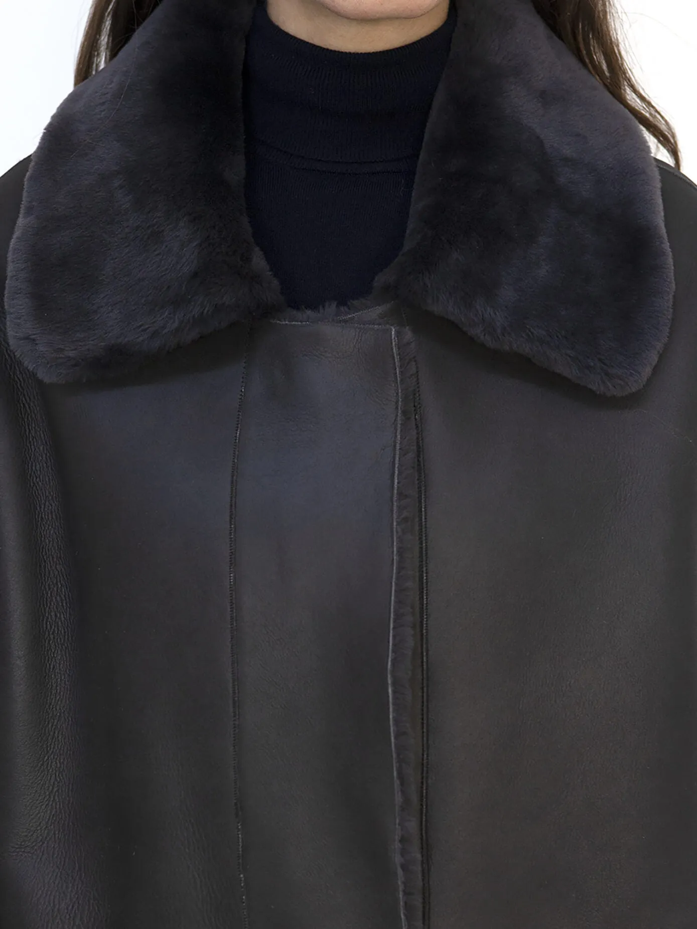 Virginia Reversible Italian Merino Shearling Sheepskin Coat