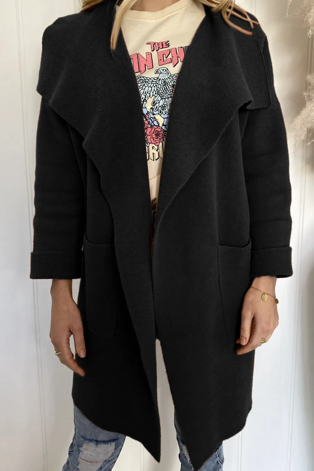 Waterfall Collar Longline Coat